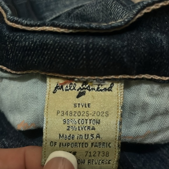 NWOT! 7 For All Mankind, Women’s Dark-Wash, Cropped, Wide-Leg, “Dojo” jeans. 30W - Picture 4 of 4